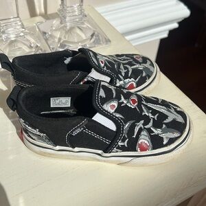 Vans toddler slip on shoes with Sharks